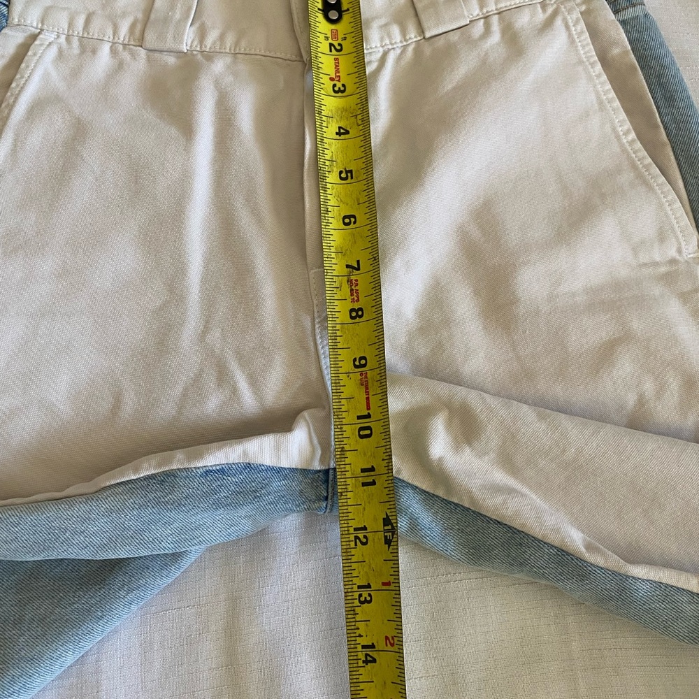 Hudson Two Tone Patchwork Straight Leg Five Pocke… - image 5